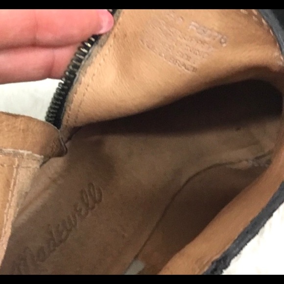 SALE‼️ MADEWELL Black Janice Suede Leather Boots - Picture 2 of 7